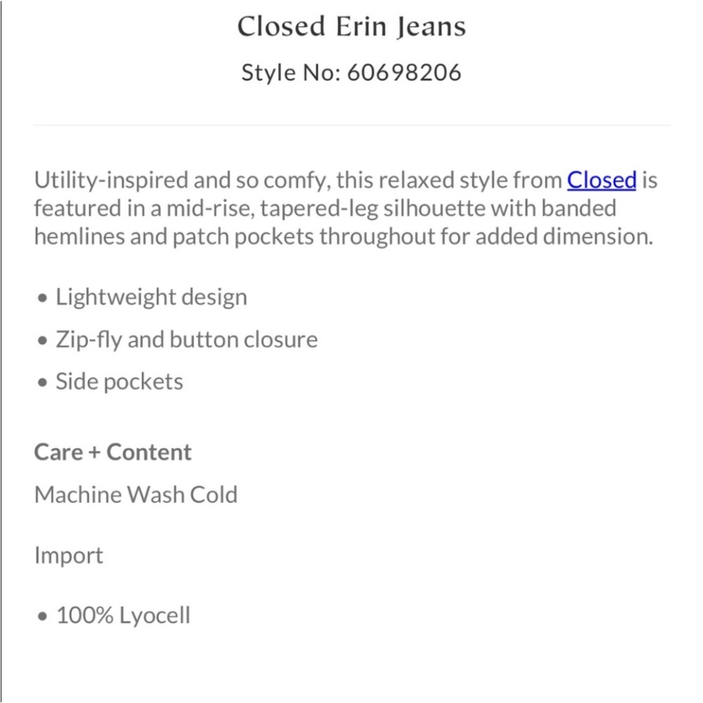 Free People Closed Jogger Jeans Size 34 - Picture 4 of 4
